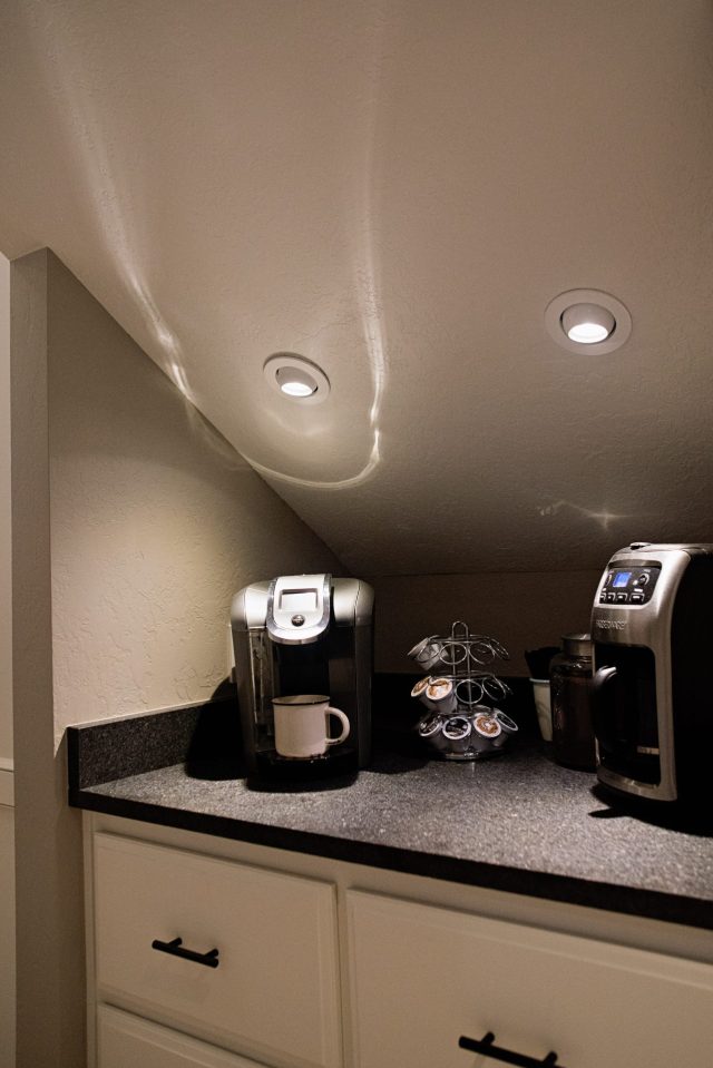 coffee bar as part of the whole house remodel
